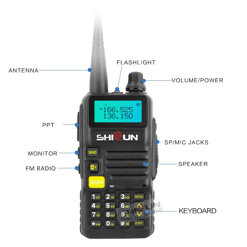 Ham радио для охоты SQ-UV25 двухдиапазонный 5W VHF UHF иди и болтай Walkie Talkie “иди и обновление Baofeng UV-82 УФ 5R UV-5R иди и болтай Walkie Talkie S UV-R50 R50-2