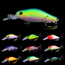 1шт minnow рыболовные приманки 7 см 8.1 г песка крючки рыбы воблер снасти воблер искусственный Жесткий приманки swimbait 10 Цвет