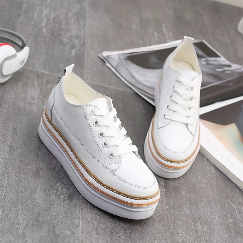 De Simples Chaussures Femmes En Chaussure Blanche White Petite Printemps Cuir Tête Inside Nouvelles plush plush black Inside xCqFw0Sw