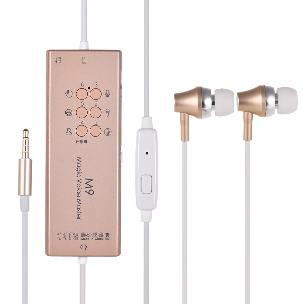 

Sound Card Headphones Earphones Earbuds 5 Special Sound Effects 4 Changed Voices Dodge Reverberation Function