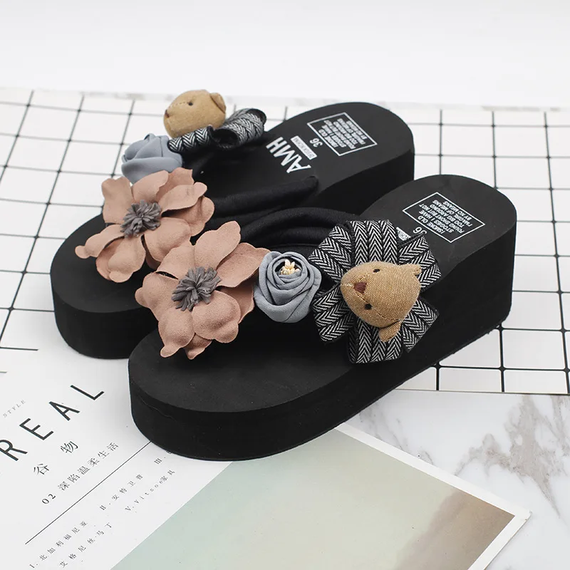 Female Summer Fashion Korean Most Comfortable Womens Slippers Flip Flops Shoes Discount Online 6cm53