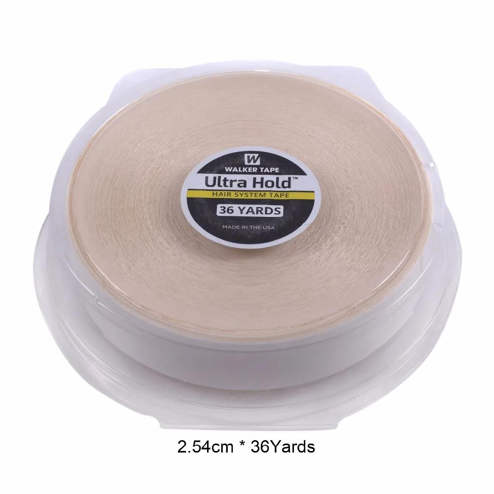 Polegada * 36 1 metros branco Forte Fita Do Sistema de Cabelo Ultra Hold Fita Dupla Face Para A Extensão Do Cabelo/Peruca laço Peruca do laço//Extensão Pu