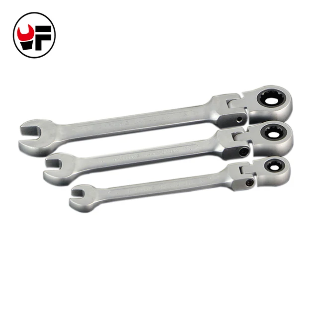 8,10,13mm Flexible Head Ratchet Spanner Combination Wrench Set Auto