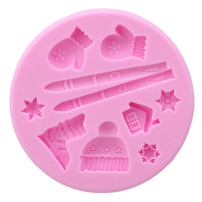 

Sled Snow Boots Silicone Mold Fondant Mould Cake Decorating Baking Tools Chocolate Gumpaste Molds Sugarcraft Kitchen Gadgets