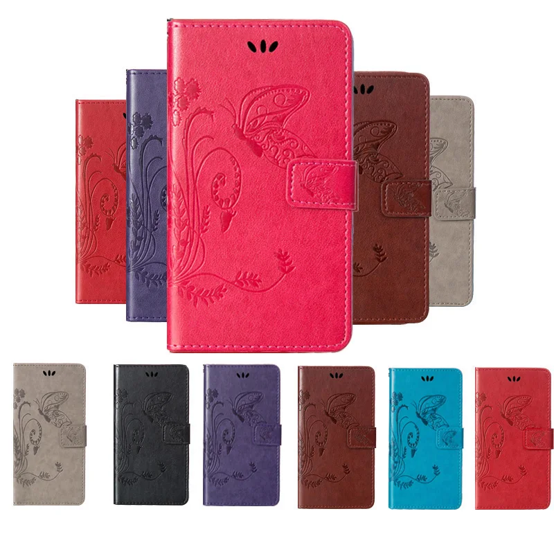 

Luxury Leather Case For Huawei Nova 2 Wallet Bags For Huawei Nova 2 Plus Nova2 Plus Flip PU Cover Butterfly Patterned Case Bag