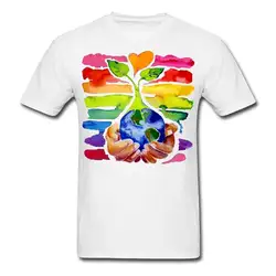 День Земли Для мужчин футболка 3D Для мужчин Горячие Дешевые короткий рукав мужской футболки новый короткий рукав круглый вырез горловины