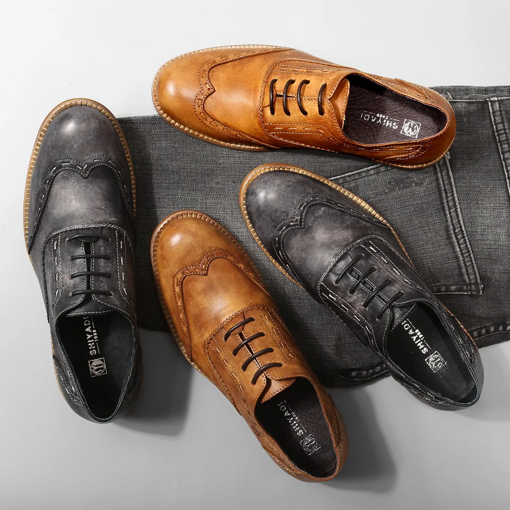 men's leather athletic shoes