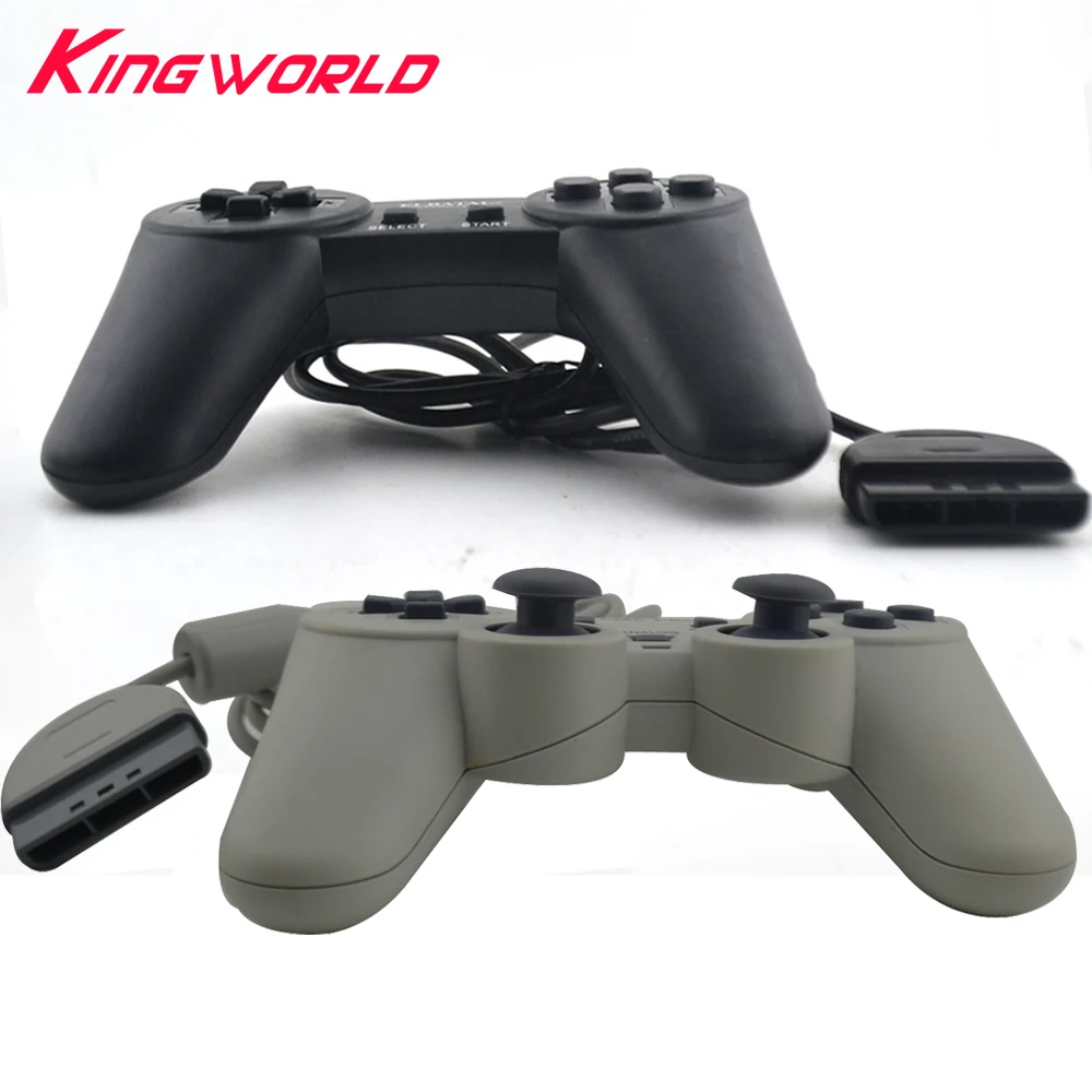 NEW Black Grey Color Classic Wired Game controller Gamepad Joystick for P-S1 for P-layStation 1 console