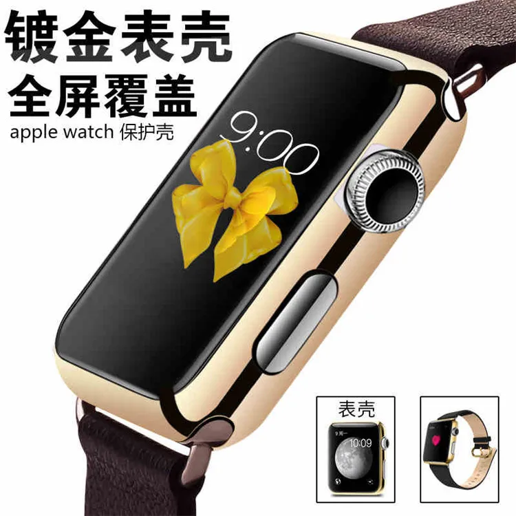 Полноэкранный защитный чехол для Apple Watch 4/3/2 iwatch полоса 44 мм 42 всесторонняя защита