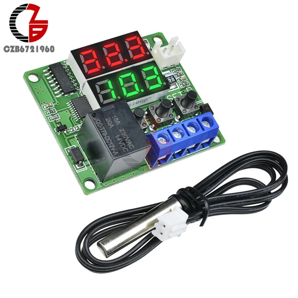 

W1209 Smart Digital Thermostat Thermometer 5V 12V Indoor Outdoor Temperature Controller Car Thermal Regulator Weather Station