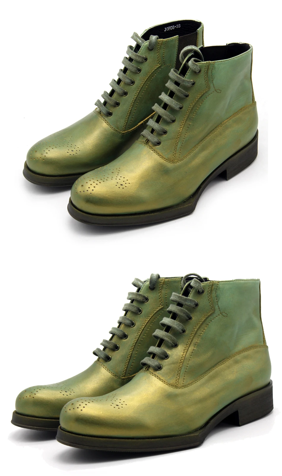 Ботинки martin из натуральной кожи; мужские уличные ботинки ручной работы; Резные геометрические Полуботинки на шнуровке из воловьей кожи; цвет синий, зеленый; повседневная обувь