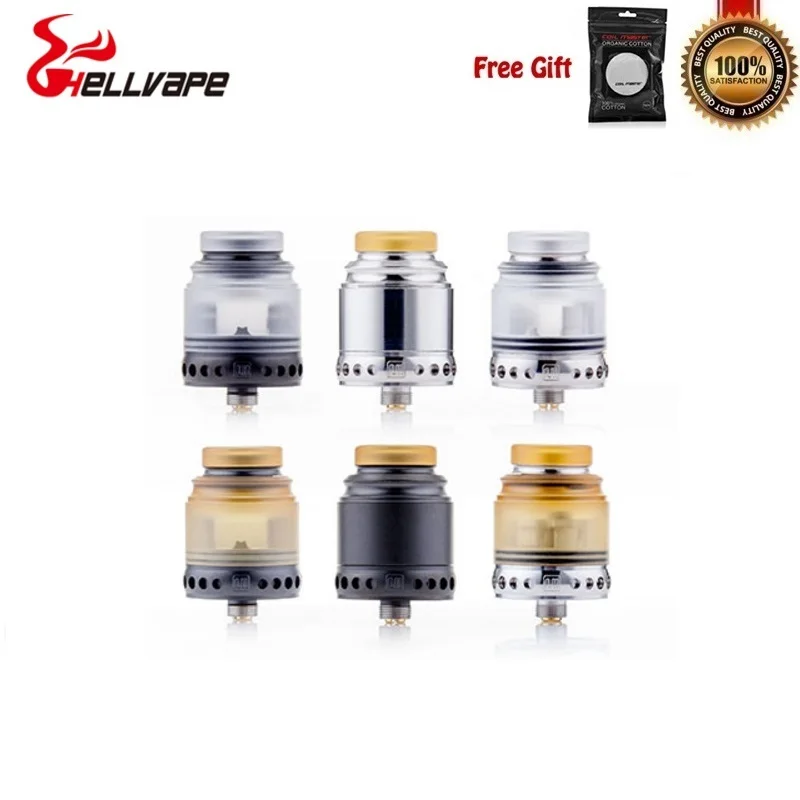 

Original Hellvape Anglo RDA Vape Tank 24mm Atomizer Stainless Innovative Airflow System Dual Post Building Deck Full 316SS