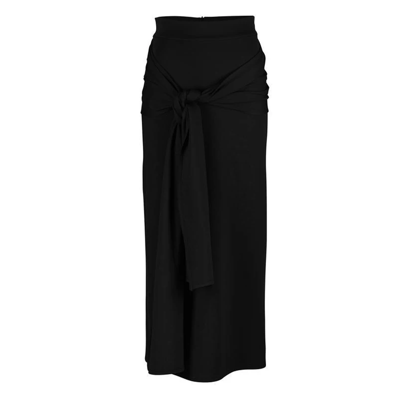 Saias para Mulheres Mais Tamanho Faldas Mujer Moda Abaya Muçulmano Árabe Longo Cintura Alta Maxi Bandagem Bodycon Saia Coreana Jupe Femme 11 Moda Feminina