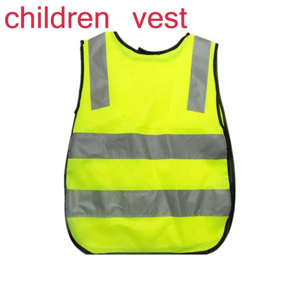 Жилет Мотоцикл высокая видимость светоотражающий жилет Hi Viz жилет Предупреждение светоотражающие полосы куртка для детей - Цвет: for children
