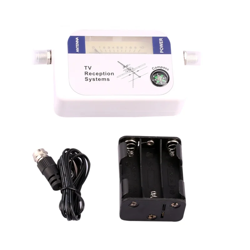 

Displaying SCLS DVB-T Finder Digital Aerial Terrestrial TV Antenna Signal Strength Meter White