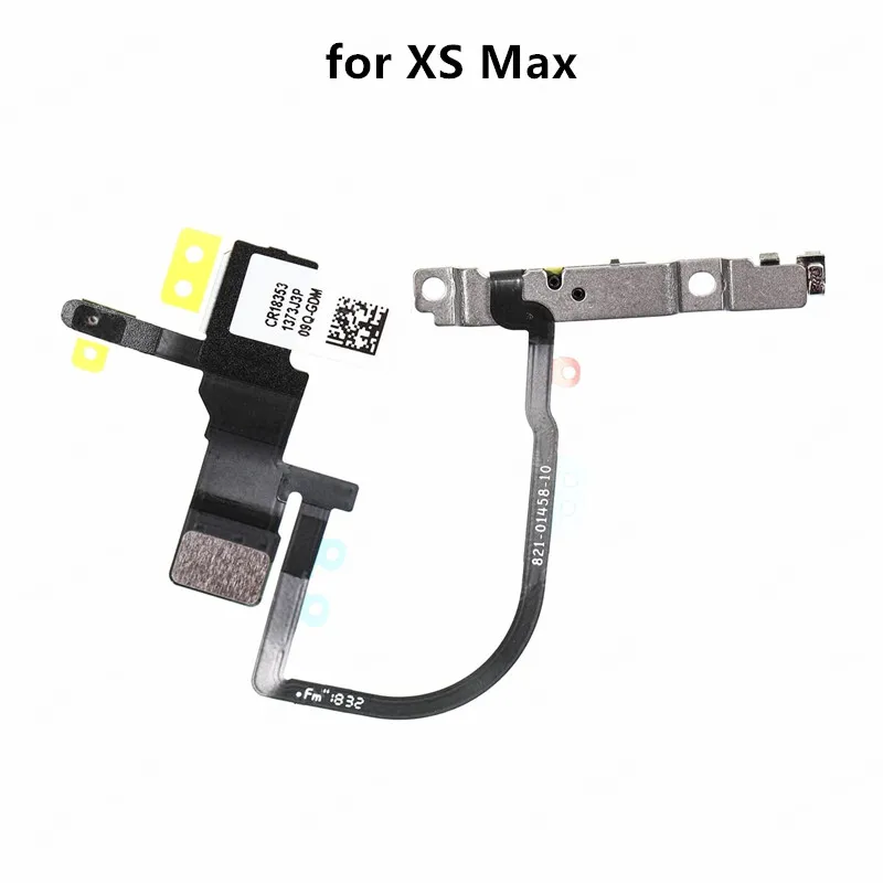 

Phone Repair Replacement Parts Power Button Flex Cable with Metal Bracket for iPhone XS Max,Original