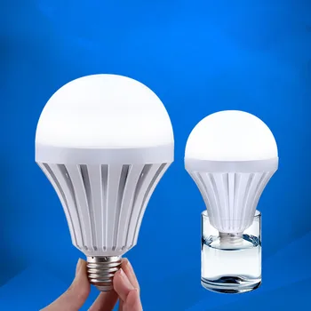 

AsyPets Can Charged E27 Household LED Smart Ball Bulb Emergency Light 85-265V using voltage Water Can charging