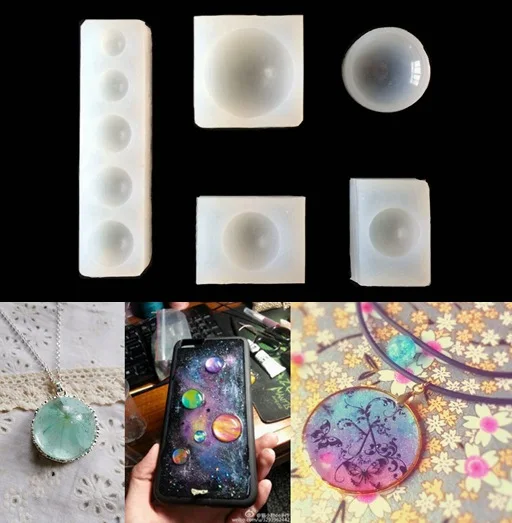 

1PC Round Silicone Board Plate Resin Expoxy Pendant Tool Jewelry Mould Molds