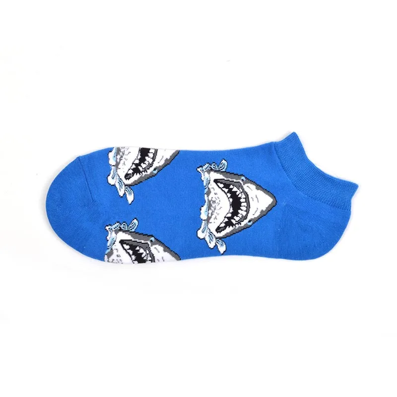 Мужские повседневные короткие носки, коллекция года, цветные носки из чесаного хлопка, темные носки-башмачки унисекс с геометрическим рисунком обезьяны, Skarpetki - Цвет: 12