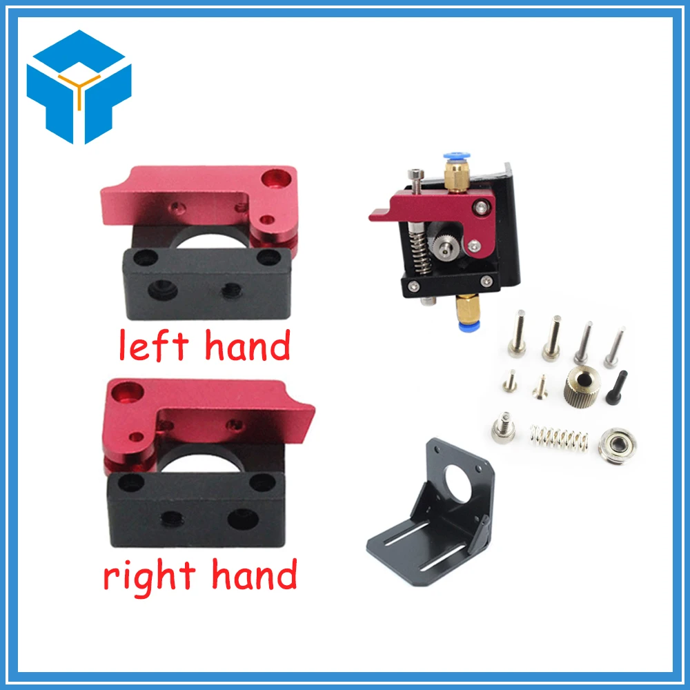 

Improved Version Aluminum Alloy Bowden Extruder 3D Printers Parts Reprap Full Metal For Makerbot MK8 1.75mm Filament Part Left