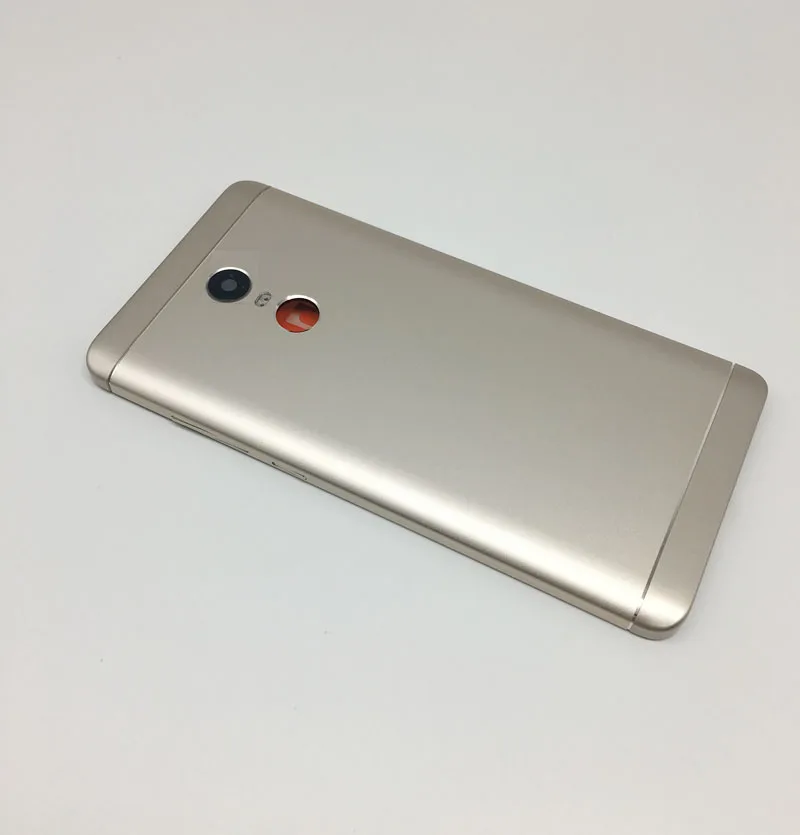 Металлический чехол на заднюю панель для Xiaomi Redmi Note 4X, крышка батареи с боковыми кнопками, крышка камеры 32 Гб(Snapdragon 625 - Цвет: Back Cover Golden