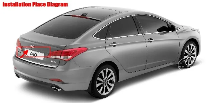 Liislee фонарь освещения номерного знака Камера/HD CCD Ночное видение/зеркало заднего вида сигнала Камера/использования парковочной Камера для hyundai i40 2011