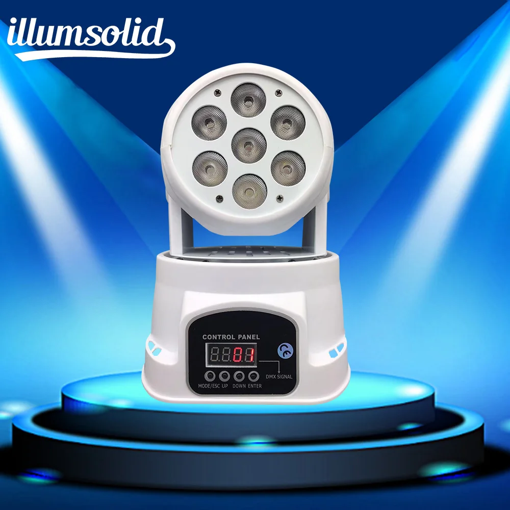 

7x12W RGBW 4in1 Mini moving head LED stage lights Dj stage light disco party light