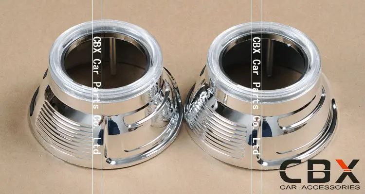 2.5 inches Porsche hid projector lens shroud mask cover 1