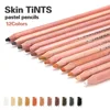 12Pcs Wood Pastel Pencil Set Basis Skin Pastel Color Pencil for Artist Drawing School Office Lapices De Colores Pencils Supplies 1