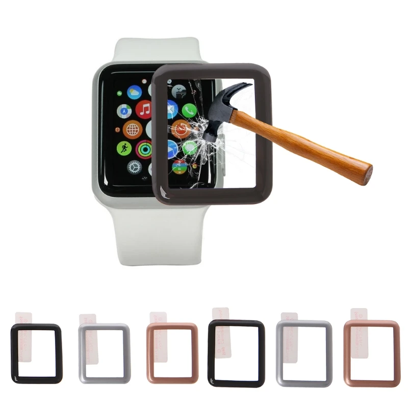 

Full Coverage Watch Face Screen Protective Film 3D Curved Carbon Fiber Soft Edge For Apple Watch iWatch 1/2/3 38mm 42mm