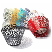 50 шт Кружева Лазерная обертка для кекса форма для порционной выпечки полые Бумага торт DIY Фондант Кекс одежда для свадьбы, дня рождения детское банное полотенце