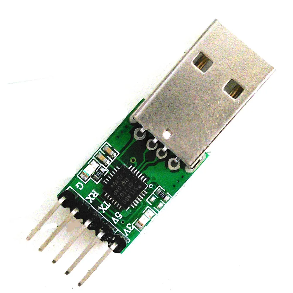 Супер маленький silabs cp210x usb uart ttl stc мигающий pcba cp2102 для ТВ stb флэш-кабель - Цвет: ttl 3.3v w led pin h