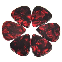 Много 50 шт. новые сверхтяжелые 1,5 мм целлюлоидные белые медиаторы для гитары Plectrums жемчуг красный для электрической гитары бас