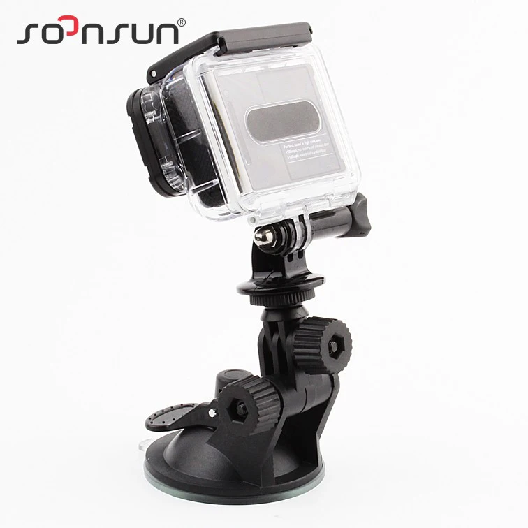 Автомобильная присоска SOONSUN с адаптером для штатива аксессуары GoPro Hero 8 7 6 5 4 DJI Osmo