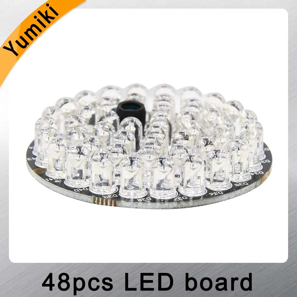 Yumiki 48pcs-LED 850nm осветитель плата инфракрасных диодов светильник ночного видения лампа для 50 CCTV камера корпус