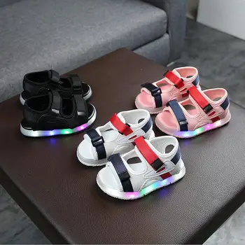 

Summer Led Light Shoes Children Sandals Boys GirlsSandals Kids Baby Luminous Shoes