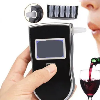 

Professional High Sensitivity Alcohol Meter Analyzer Alcohol Breath Tester Breathalyzer 5 Mouthpieces