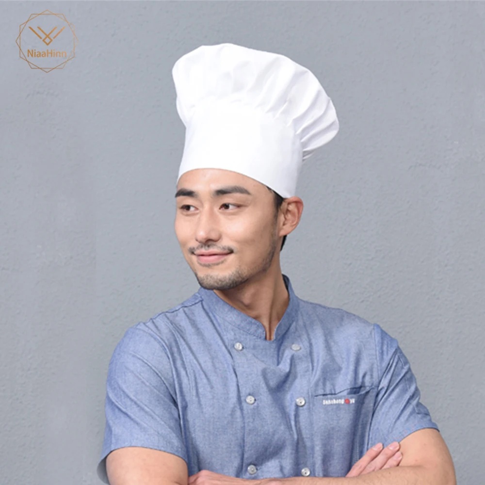 New Hotel Bakery Canteen Chef Cap Unisex Fold Cap Chef hat High Quality