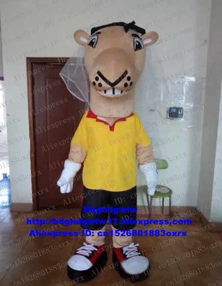 

Alpaca Llama Alpacos Yamma Camel Mascot Costume Adult Cartoon Character Outfit Holiday Gifts Marketing Promotions zx822