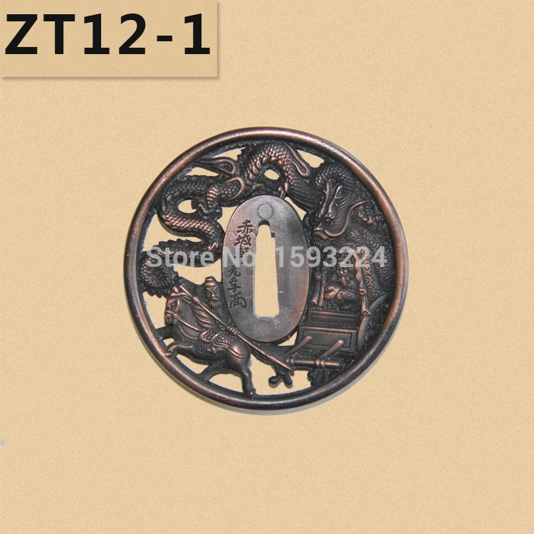 ZT-12-1 сплав цинка TSUBA menuki японский настоящий самурайский меч катана вакидзаси
