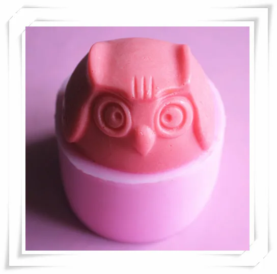 58 * 54 * 48mm Owl shape Silicone cake mold / handmade soap mold / chocolate mold clay craft