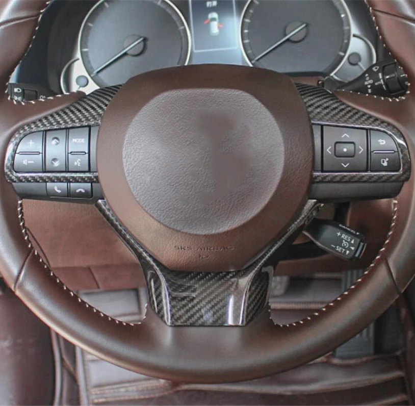 Выхлопной трубы из углеродного волокна для Lexus ES300 ES350 GS300 GS350 GS450 RX350 RX450 LX570- автомобиль укладка рулевое колесо covor отделка Стикеры