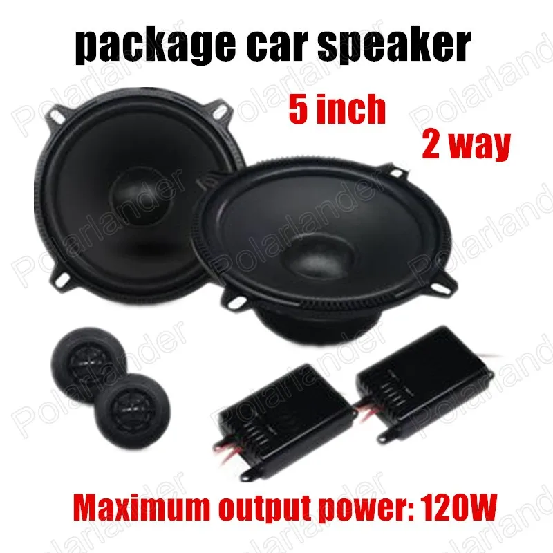 a Pair 5 inch 2 way Auto Door Component Speakers 2x120W Car stereo