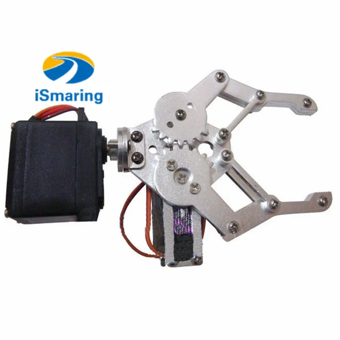 

Official iSmaring 2 DOF Aluminium Robot Arm Clamp Claw Mount Kit+ MG996R Servo For robotic manipulator paw diy rc toy remote