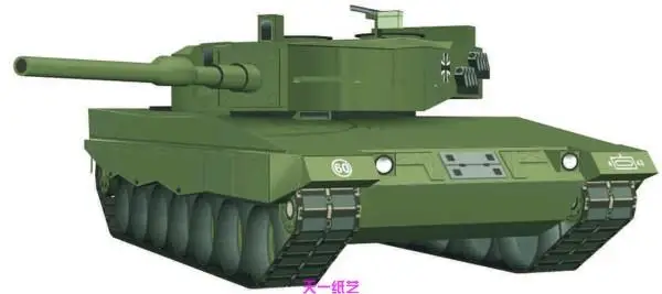 Немецкий леопард 2 Танк автомобиль бумажная модель «сделай сам» головоломка руководство колесница Военная игрушка ручной