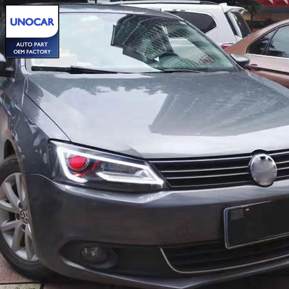 Фара для VW JETTA MK6 2012-2017 фары светодиодный свет бар Audi Стиль DRL Биксеноновая