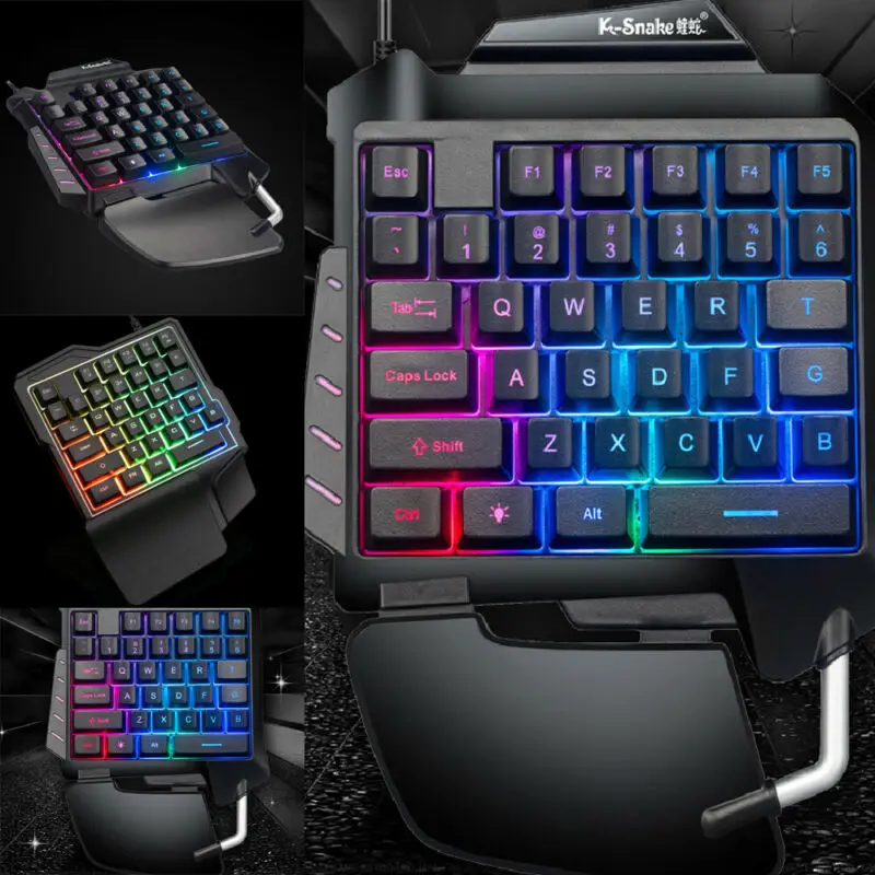 

USB Gaming Keyboard Phone Games Mini Mechanical Keyboard Game Keypad Universal