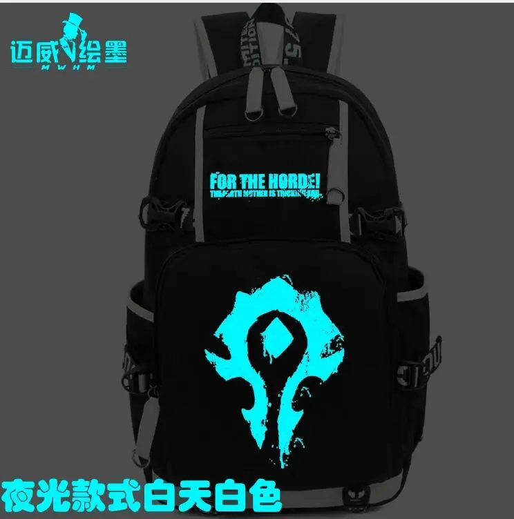 Новинка, школьный ранец World Warcraft символ Орды, стильная сумка для мужчин и женщин, студенческий рюкзак