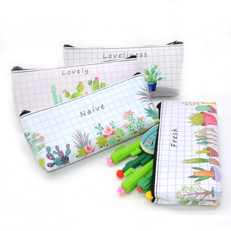 Чехол Карандаш для девочек Kawaii Astuccio Trousse Scolaire школьный чехол С КАКТУСОМ|Пеналы| |