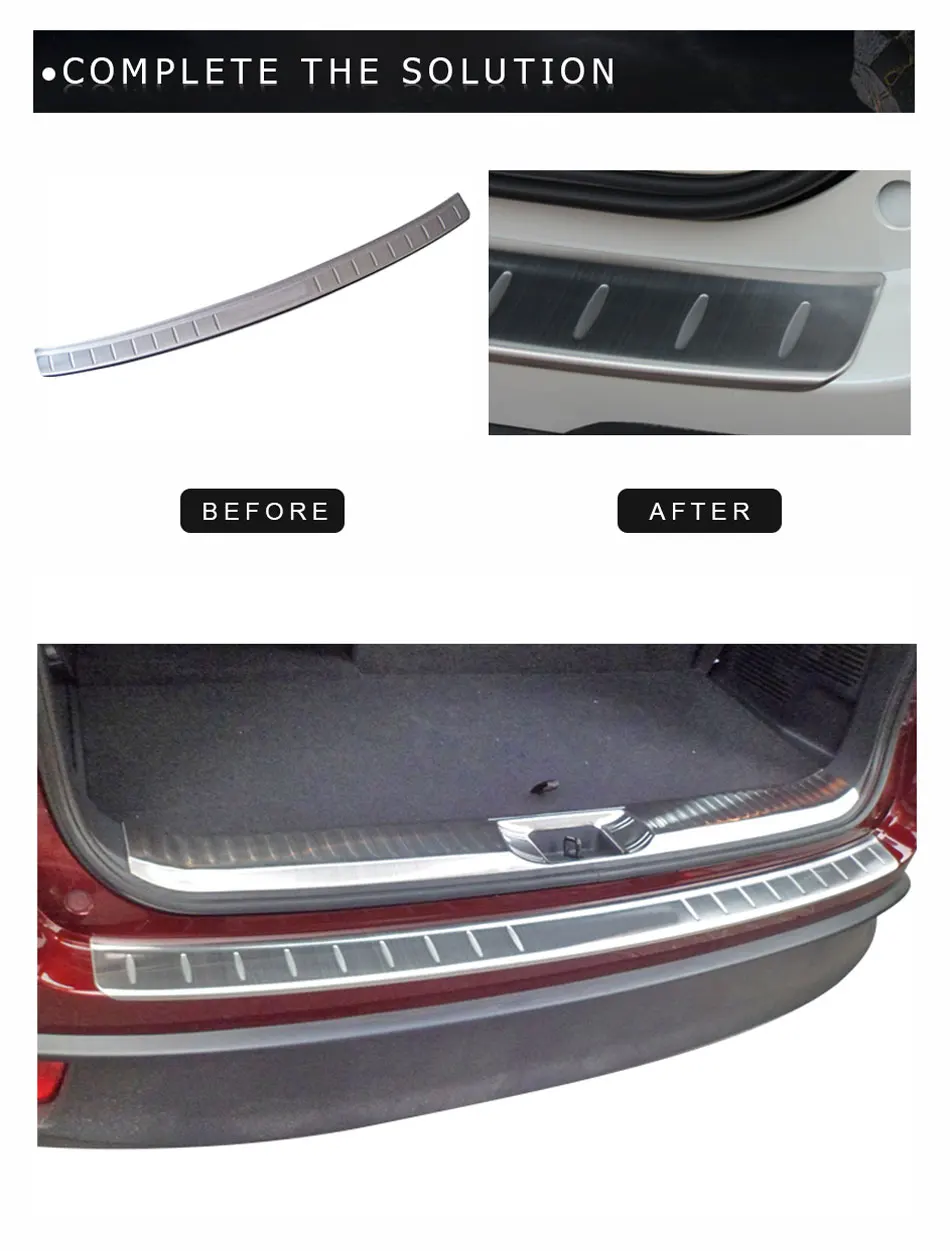 ABS Автомобильный задний бампер протектор из нержавеющей стали для toyota highlander автомобильные аксессуары для toyota highlander YCSUNZ